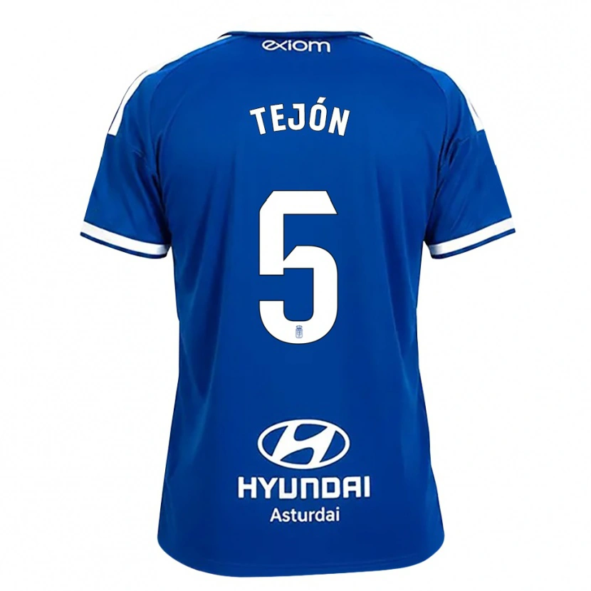 Danxen Homme Maillot Diego Tejón #5 Bleu Moyen Blanc Tenues Domicile 2026/27 T-Shirt