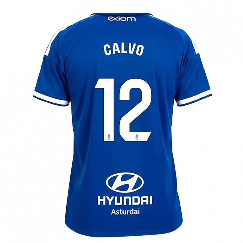 Danxen Homme Maillot Dani Calvo #12 Bleu Moyen Blanc Tenues Domicile 2026/27 T-Shirt