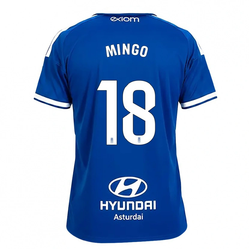 Danxen Homme Maillot Víctor Mingo #18 Bleu Moyen Blanc Tenues Domicile 2026/27 T-Shirt