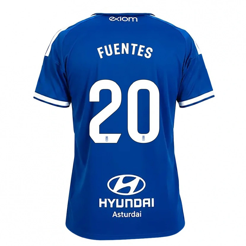 Danxen Homme Maillot Jaime Fuentes #20 Bleu Moyen Blanc Tenues Domicile 2026/27 T-Shirt