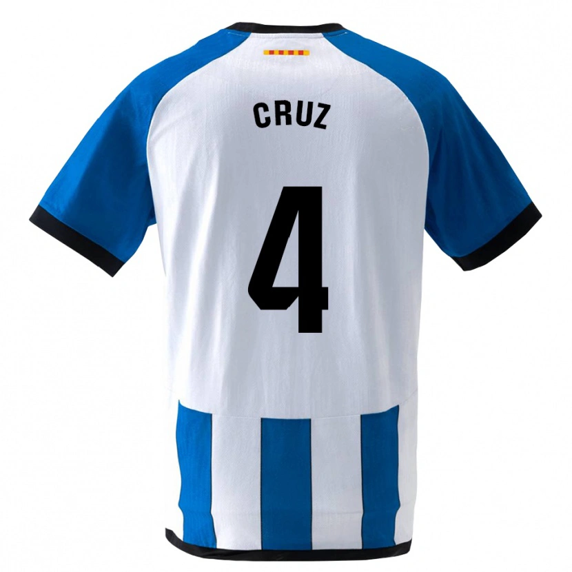 Danxen Homme Maillot Ian Cruz #4 Bleu Royal Blanc Tenues Domicile 2026/27 T-Shirt