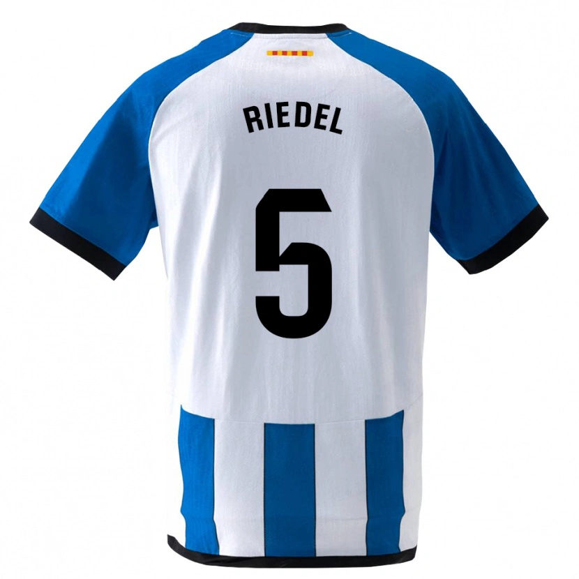 Danxen Homme Maillot Clemens Riedel #5 Bleu Royal Blanc Tenues Domicile 2026/27 T-Shirt