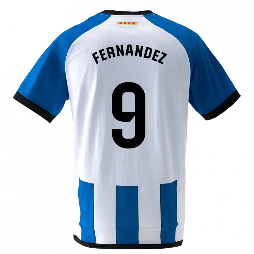 Danxen Homme Maillot Roberto Fernández #9 Bleu Royal Blanc Tenues Domicile 2026/27 T-Shirt
