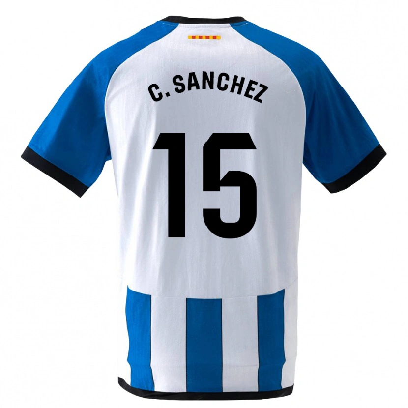 Danxen Homme Maillot Carlos Sanchez #15 Bleu Royal Blanc Tenues Domicile 2026/27 T-Shirt