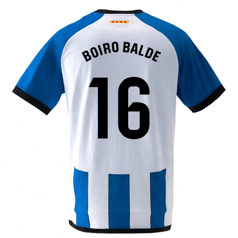 Danxen Homme Maillot Issa Boiro Balde #16 Bleu Royal Blanc Tenues Domicile 2026/27 T-Shirt