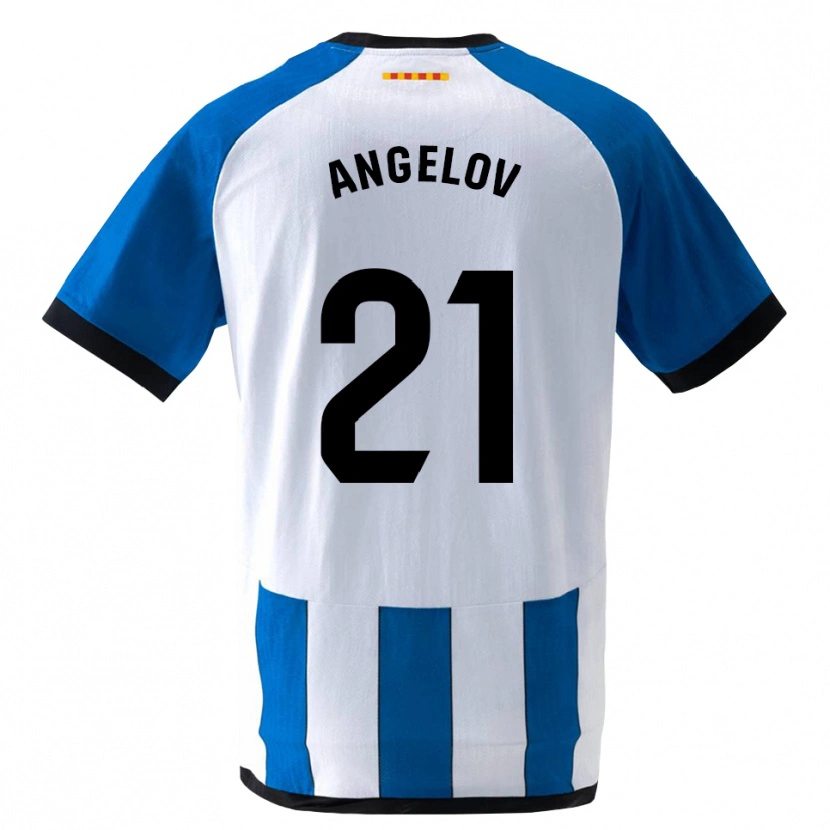 Danxen Homme Maillot Georgi Angelov #21 Bleu Royal Blanc Tenues Domicile 2026/27 T-Shirt