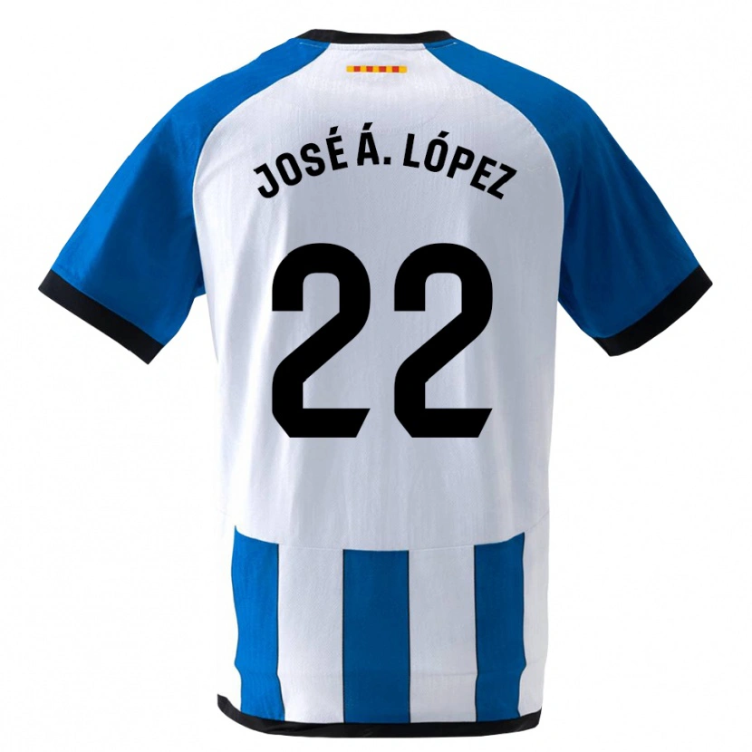 Danxen Homme Maillot José Ángel López #22 Bleu Royal Blanc Tenues Domicile 2026/27 T-Shirt