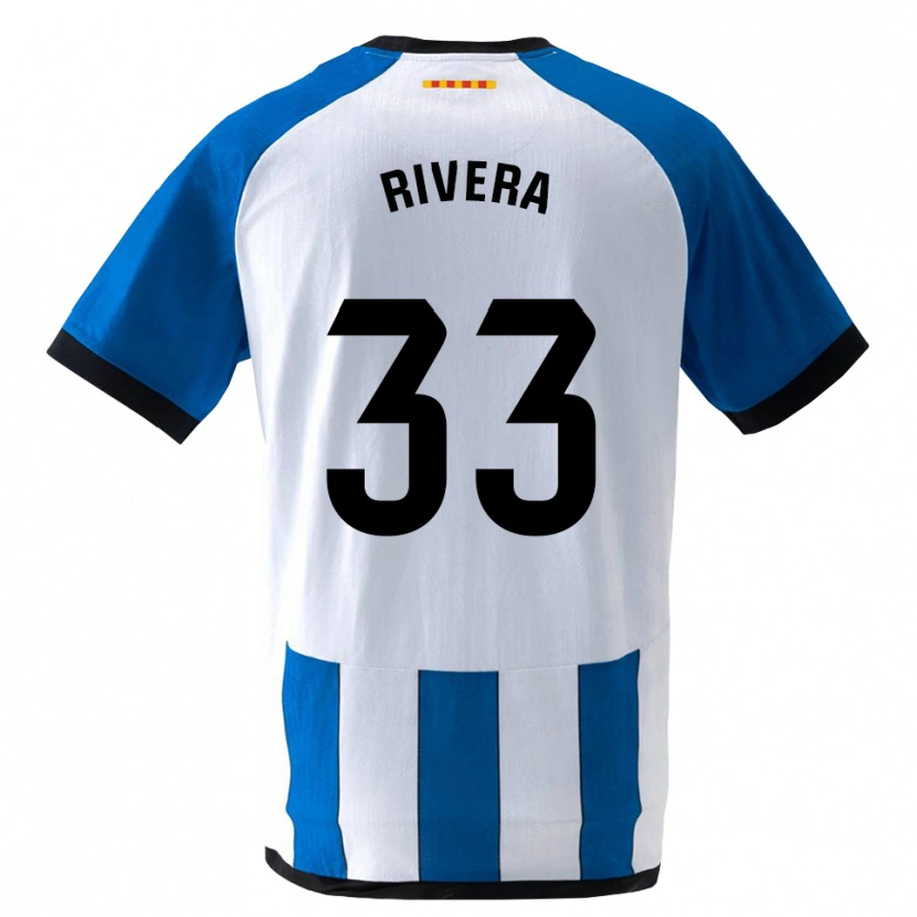 Danxen Homme Maillot Pol Rivera #33 Bleu Royal Blanc Tenues Domicile 2026/27 T-Shirt