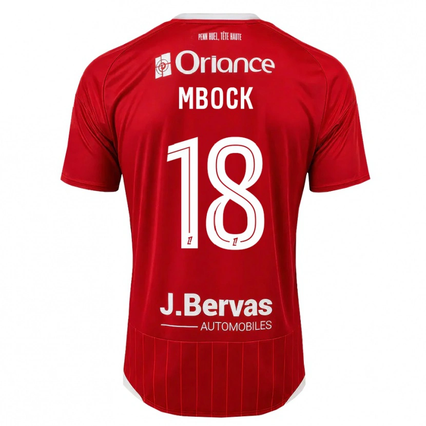 Danxen Homme Maillot Hianga'a Mbock #18 Blanc Rouge Tenues Domicile 2026/27 T-Shirt