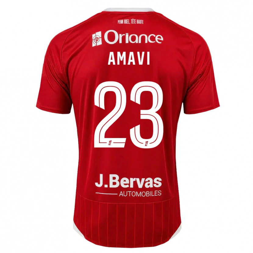 Danxen Homme Maillot Jordan Amavi #23 Blanc Rouge Tenues Domicile 2026/27 T-Shirt