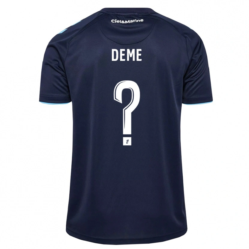Danxen Homme Maillot Daouda Deme #0 Bleu Barbeau Bleu Nuit Tenues Domicile 2026/27 T-Shirt