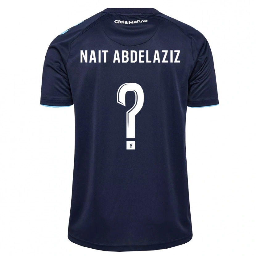 Danxen Homme Maillot Elias Naït Abdelaziz #0 Bleu Barbeau Bleu Nuit Tenues Domicile 2026/27 T-Shirt