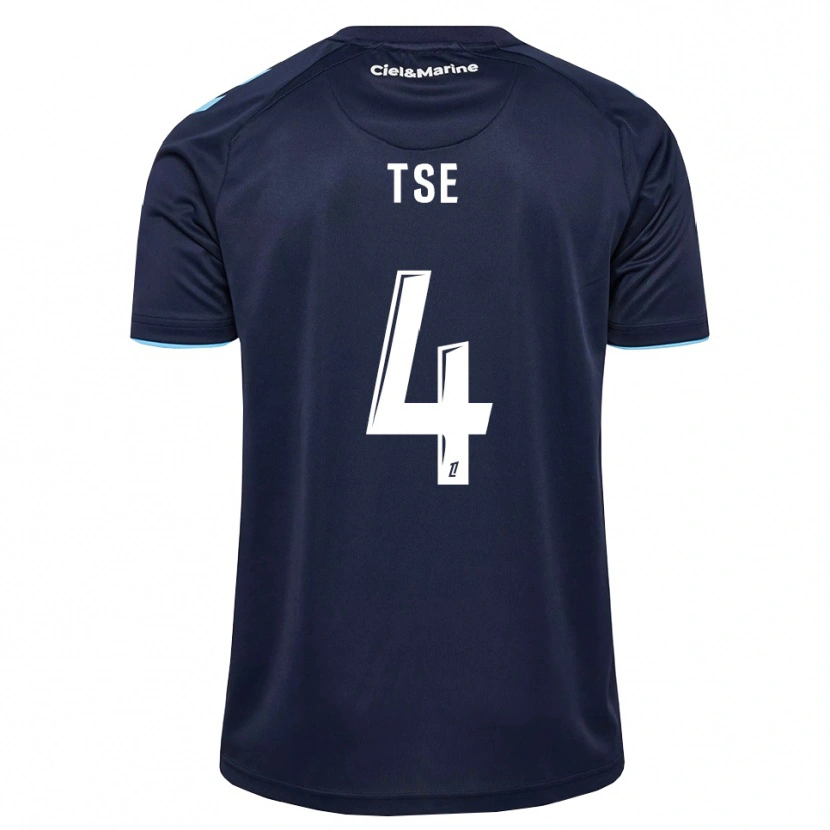 Danxen Homme Maillot Élisabeth Tsé #4 Bleu Barbeau Bleu Nuit Tenues Domicile 2026/27 T-Shirt