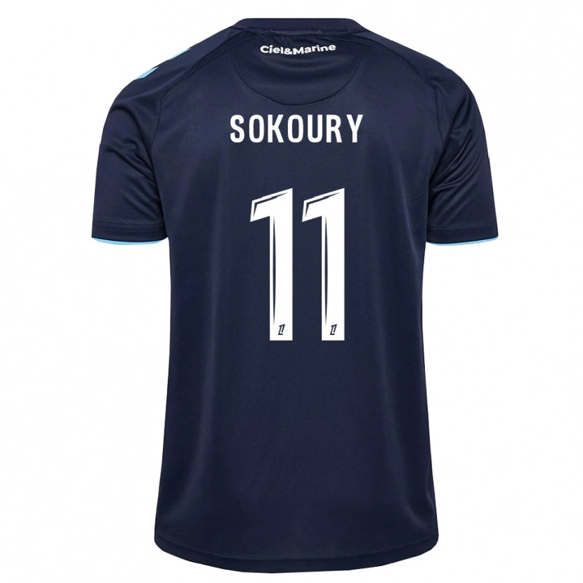 Danxen Homme Maillot Junior Sokoury #11 Bleu Barbeau Bleu Nuit Tenues Domicile 2026/27 T-Shirt