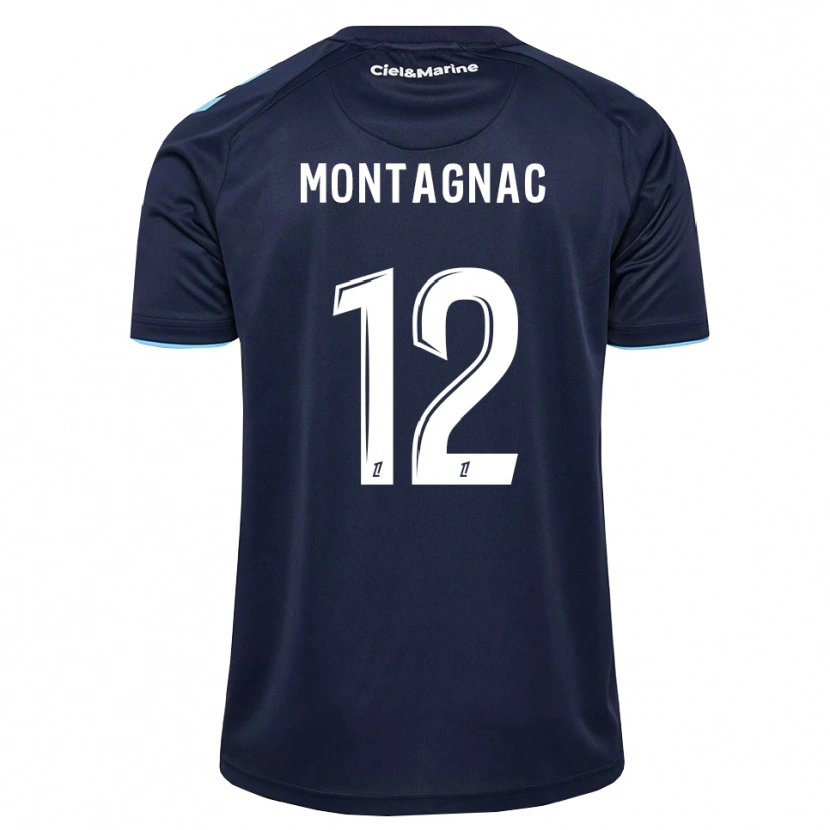 Danxen Homme Maillot Alexandre Montagnac #12 Bleu Barbeau Bleu Nuit Tenues Domicile 2026/27 T-Shirt