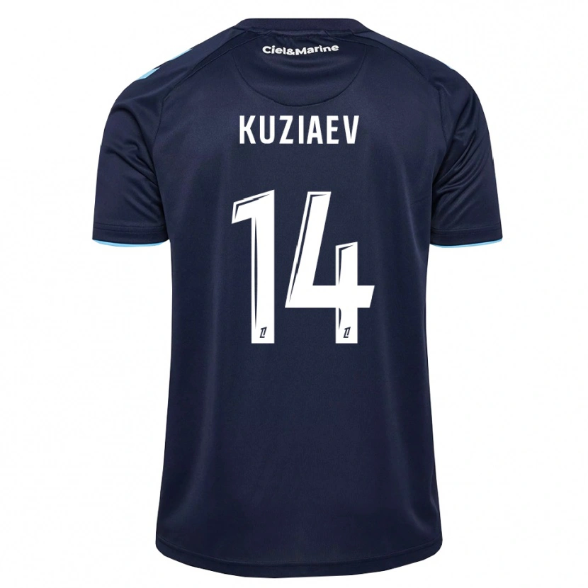 Danxen Homme Maillot Daler Kuzyaev #14 Bleu Barbeau Bleu Nuit Tenues Domicile 2026/27 T-Shirt