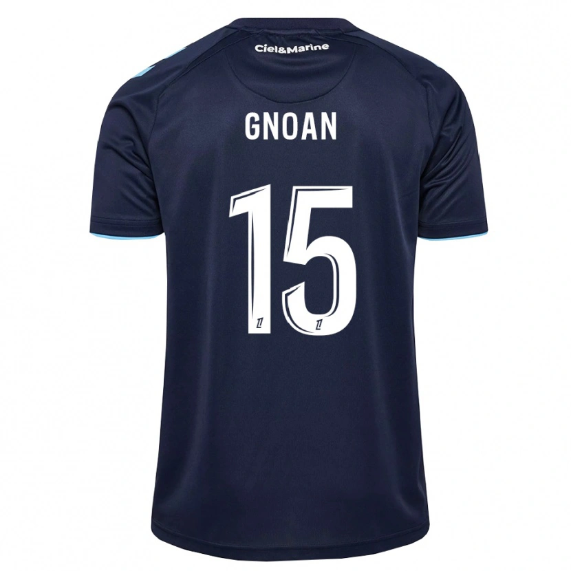 Danxen Homme Maillot Ebroni Gnoan #15 Bleu Barbeau Bleu Nuit Tenues Domicile 2026/27 T-Shirt
