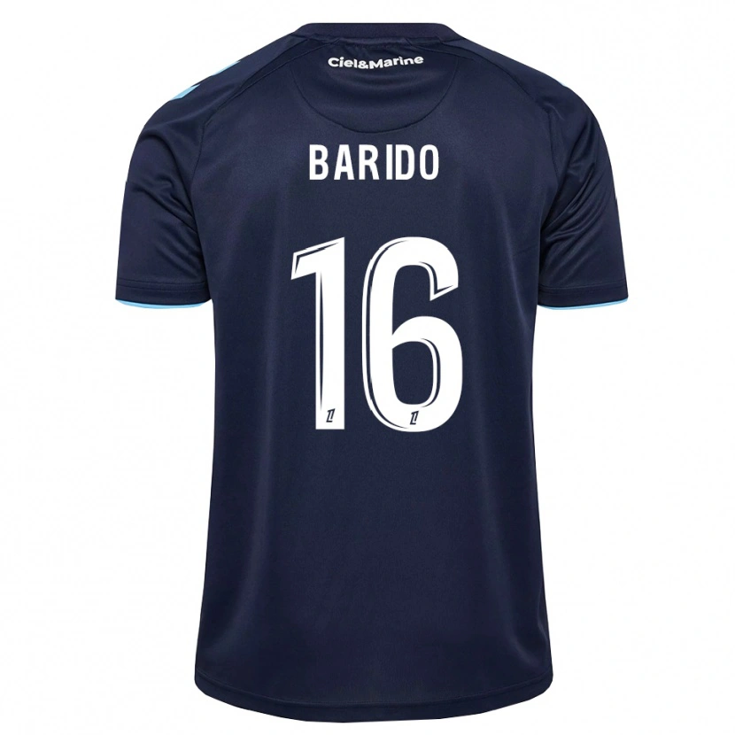Danxen Homme Maillot Jules Barido #16 Bleu Barbeau Bleu Nuit Tenues Domicile 2026/27 T-Shirt