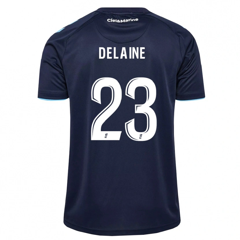 Danxen Homme Maillot Thomas Delaine #23 Bleu Barbeau Bleu Nuit Tenues Domicile 2026/27 T-Shirt