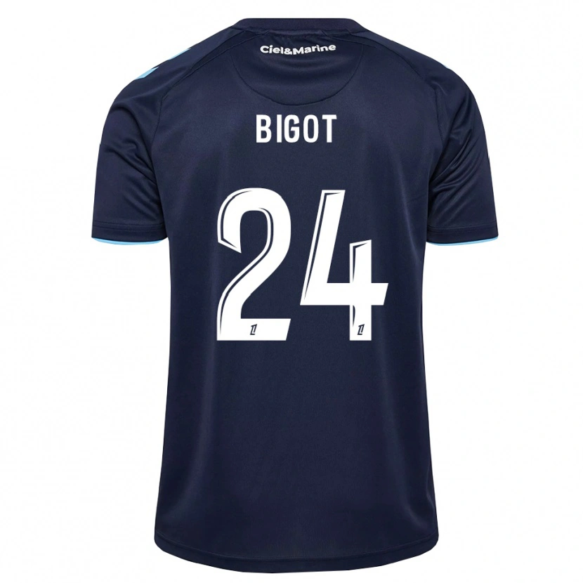 Danxen Homme Maillot Maureen Bigot #24 Bleu Barbeau Bleu Nuit Tenues Domicile 2026/27 T-Shirt
