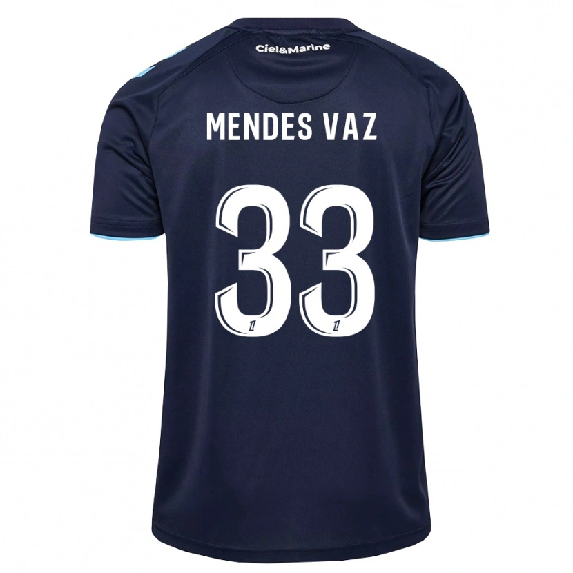 Danxen Homme Maillot Hernâni Mendes Vaz #33 Bleu Barbeau Bleu Nuit Tenues Domicile 2026/27 T-Shirt