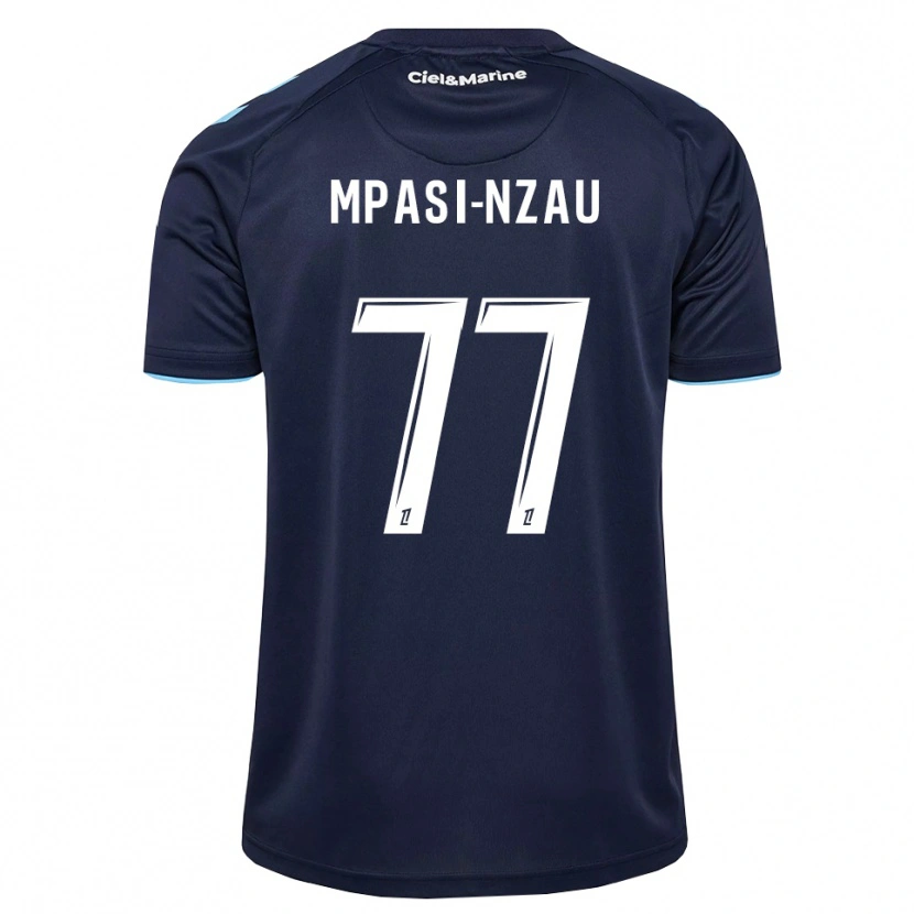 Danxen Homme Maillot Lionel Mpasi-Nzau #77 Bleu Barbeau Bleu Nuit Tenues Domicile 2026/27 T-Shirt