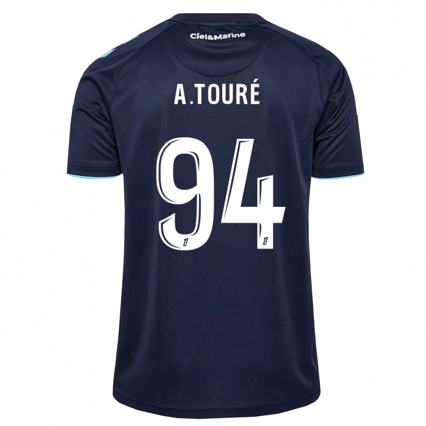 Danxen Homme Maillot Abdoulaye Touré #94 Bleu Barbeau Bleu Nuit Tenues Domicile 2026/27 T-Shirt