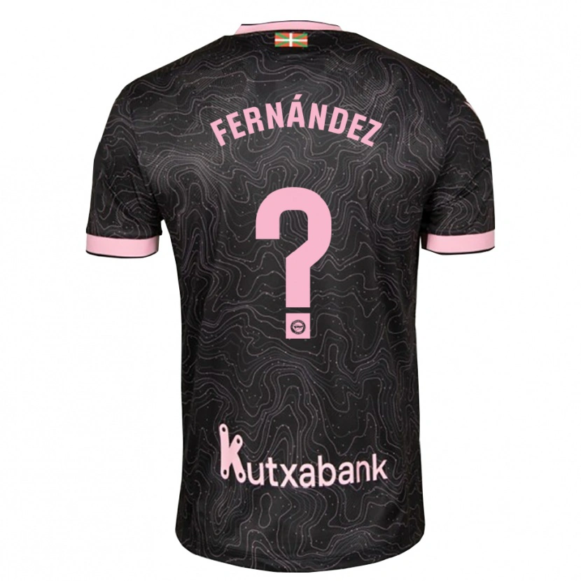 Danxen Homme Maillot Enaitz Fernández #0 Noir Rose Tenues Extérieur 2026/27 T-Shirt