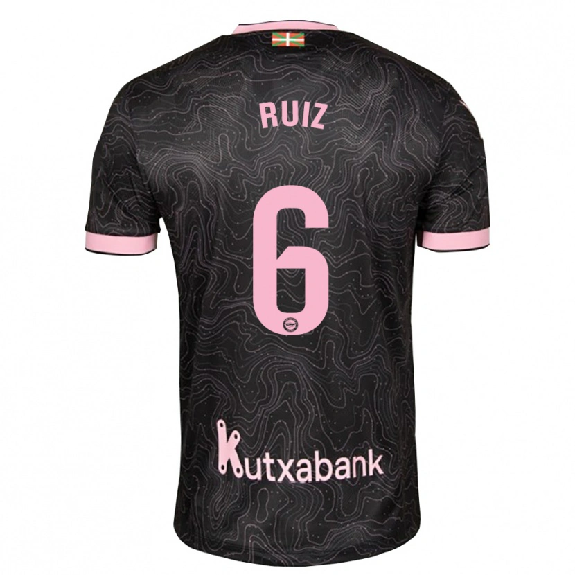 Danxen Homme Maillot Markel Ruiz #6 Noir Rose Tenues Extérieur 2026/27 T-Shirt