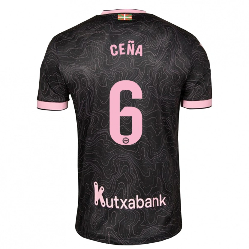 Danxen Homme Maillot Marcos Ceña #6 Noir Rose Tenues Extérieur 2026/27 T-Shirt