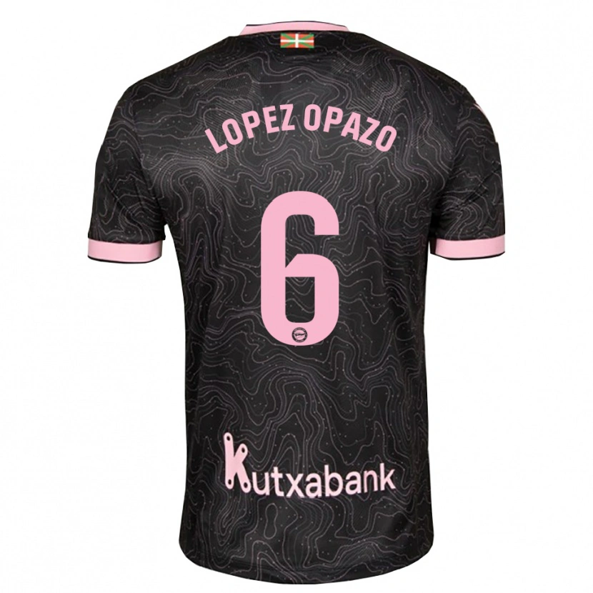 Danxen Homme Maillot Nayadet Zulema Lopez Opazo #6 Noir Rose Tenues Extérieur 2026/27 T-Shirt