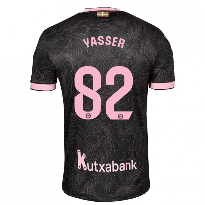 Danxen Homme Maillot Omar Yasser #82 Noir Rose Tenues Extérieur 2026/27 T-Shirt