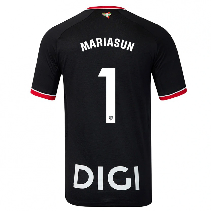 Danxen Homme Maillot María Asunción Quiñones Goikoetxea #1 Noir Blanc Rouge Tenues Extérieur 2026/27 T-Shirt