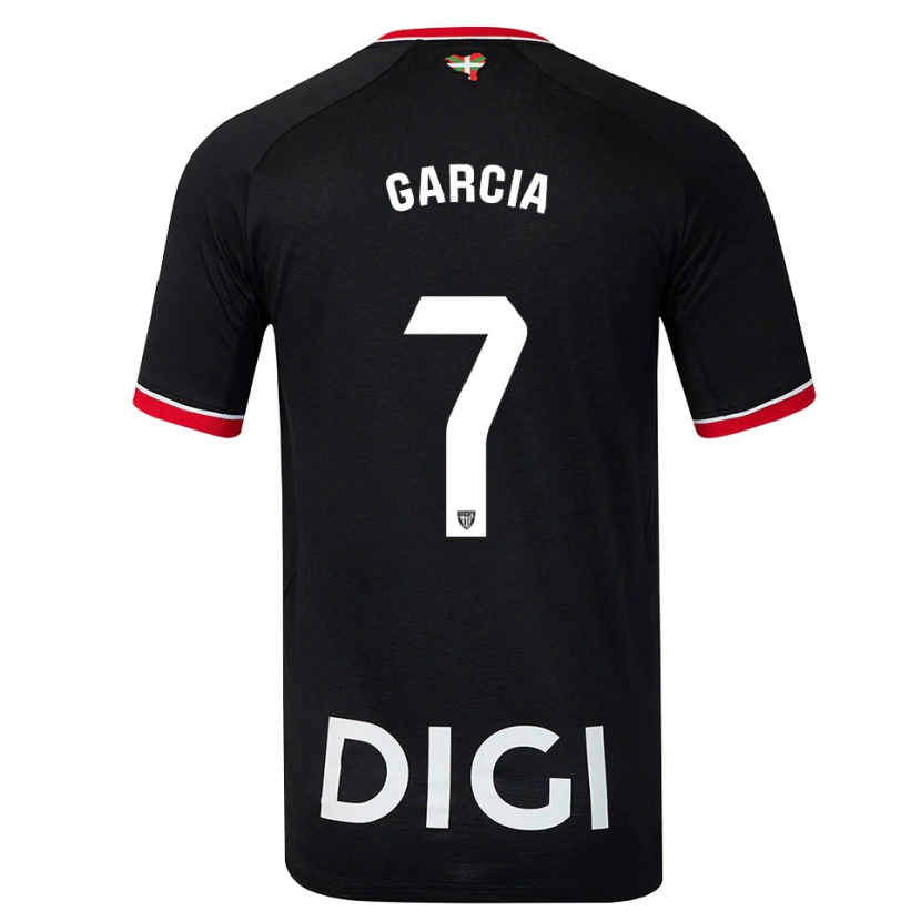 Danxen Homme Maillot Nahikari García #7 Noir Blanc Rouge Tenues Extérieur 2026/27 T-Shirt