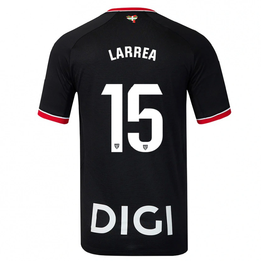 Danxen Homme Maillot Beñat Larrea #15 Noir Blanc Rouge Tenues Extérieur 2026/27 T-Shirt