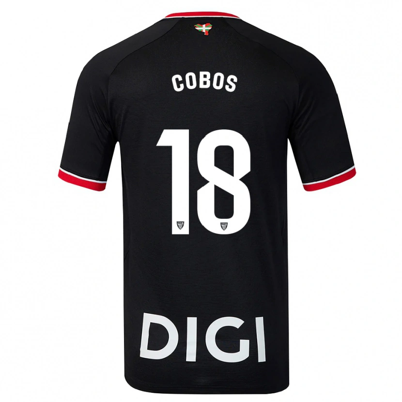 Danxen Homme Maillot Alain Cobos #18 Noir Blanc Rouge Tenues Extérieur 2026/27 T-Shirt
