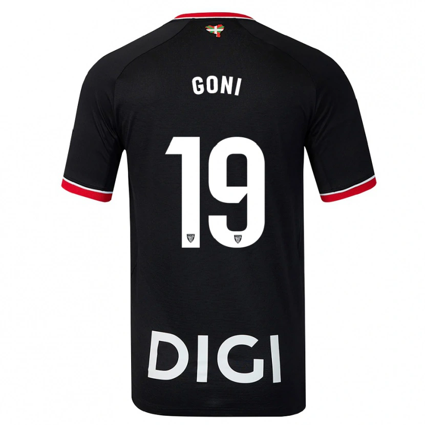 Danxen Homme Maillot Marcos Goñi #19 Noir Blanc Rouge Tenues Extérieur 2026/27 T-Shirt