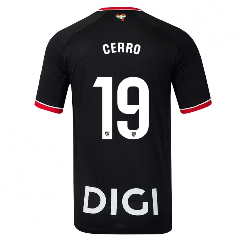 Danxen Homme Maillot Mariana Cerro Galán #19 Noir Blanc Rouge Tenues Extérieur 2026/27 T-Shirt