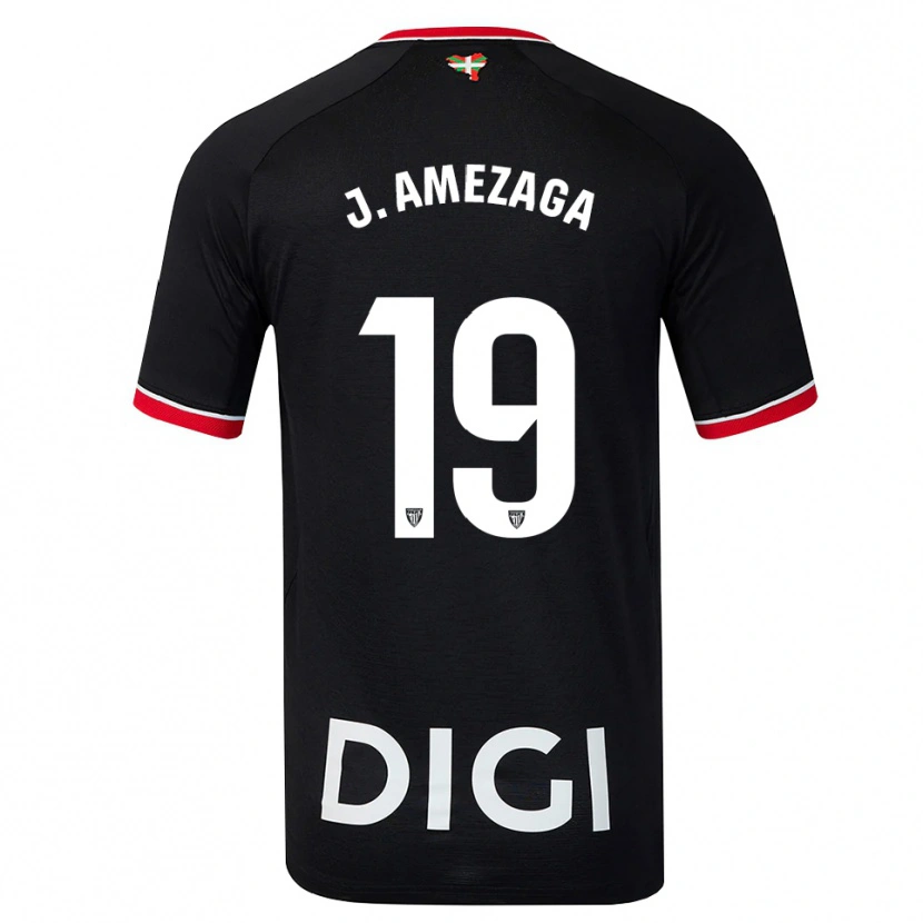 Danxen Homme Maillot Jone Amezaga #19 Noir Blanc Rouge Tenues Extérieur 2026/27 T-Shirt