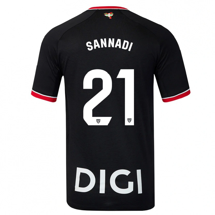 Danxen Homme Maillot Maroan Sannadi #21 Noir Blanc Rouge Tenues Extérieur 2026/27 T-Shirt