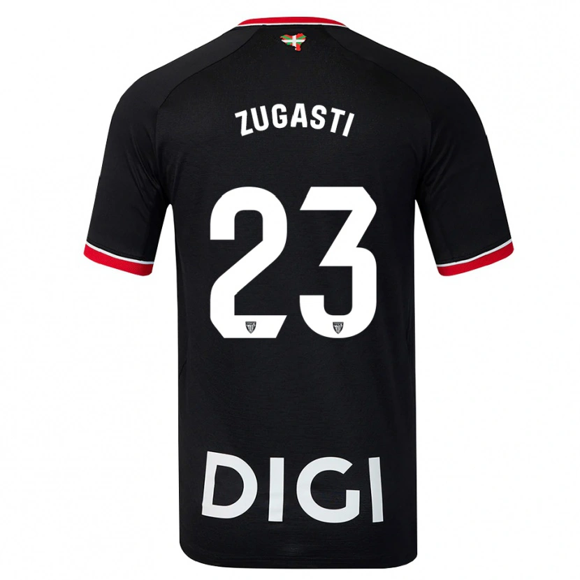 Danxen Homme Maillot Patricia Zugasti Oses #23 Noir Blanc Rouge Tenues Extérieur 2026/27 T-Shirt
