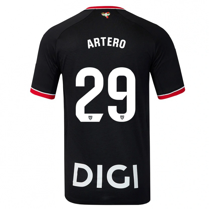Danxen Homme Maillot Marina Artero Moreno #29 Noir Blanc Rouge Tenues Extérieur 2026/27 T-Shirt