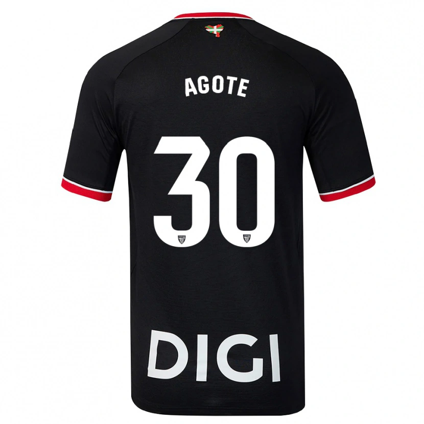 Danxen Homme Maillot Daniela Agote Aguirre #30 Noir Blanc Rouge Tenues Extérieur 2026/27 T-Shirt