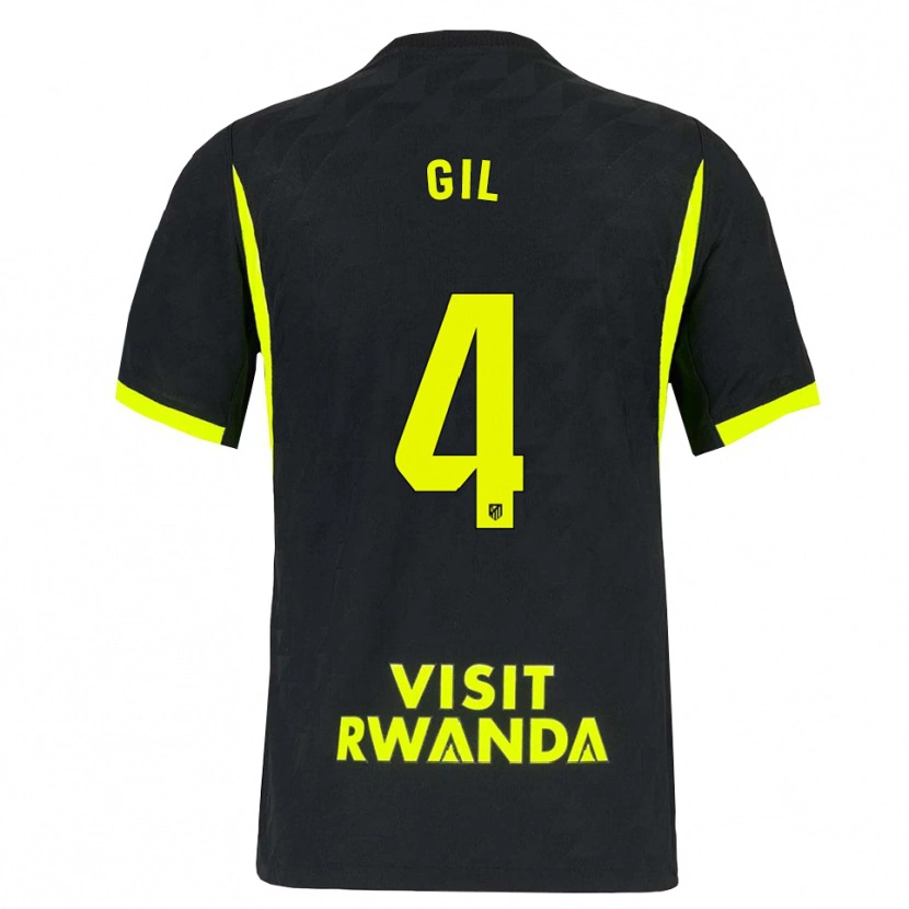 Danxen Homme Maillot Miguel Gil #4 Vert Vif Noir Tenues Extérieur 2026/27 T-Shirt