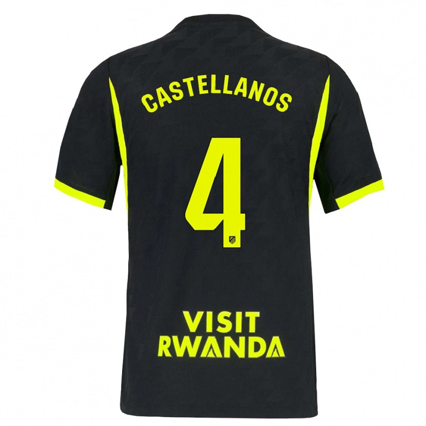 Danxen Homme Maillot Iván Castellanos #4 Vert Vif Noir Tenues Extérieur 2026/27 T-Shirt