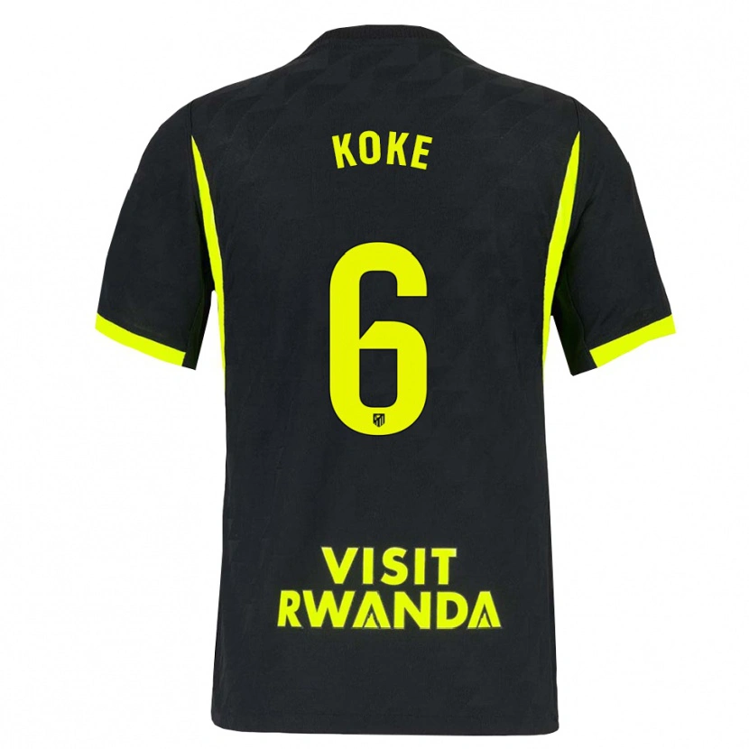 Danxen Homme Maillot Koke #6 Vert Vif Noir Tenues Extérieur 2026/27 T-Shirt