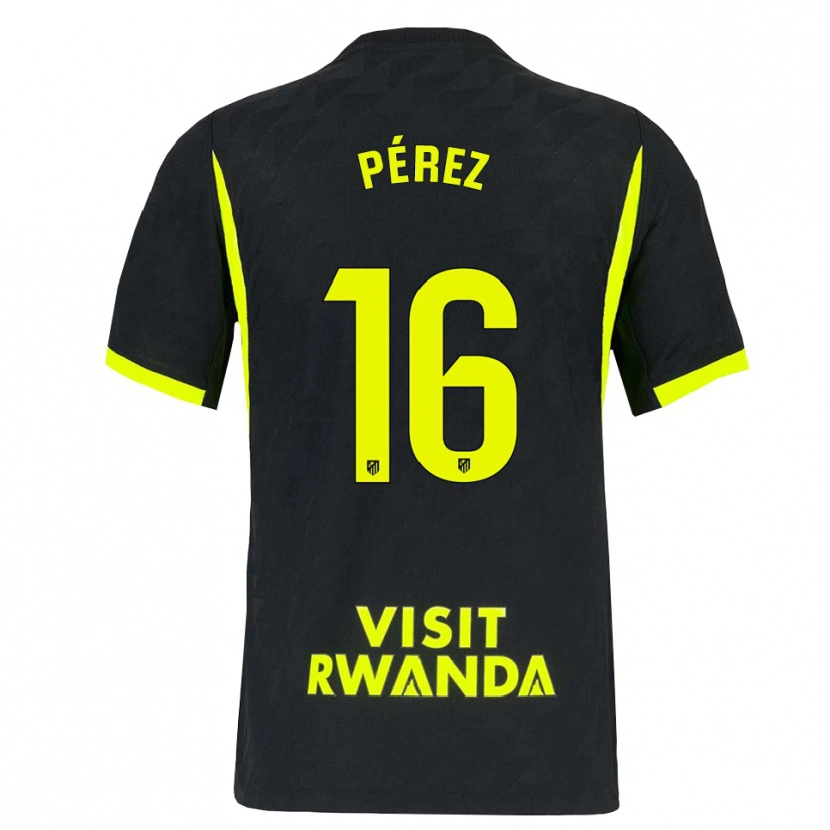 Danxen Homme Maillot Dani Pérez #16 Vert Vif Noir Tenues Extérieur 2026/27 T-Shirt