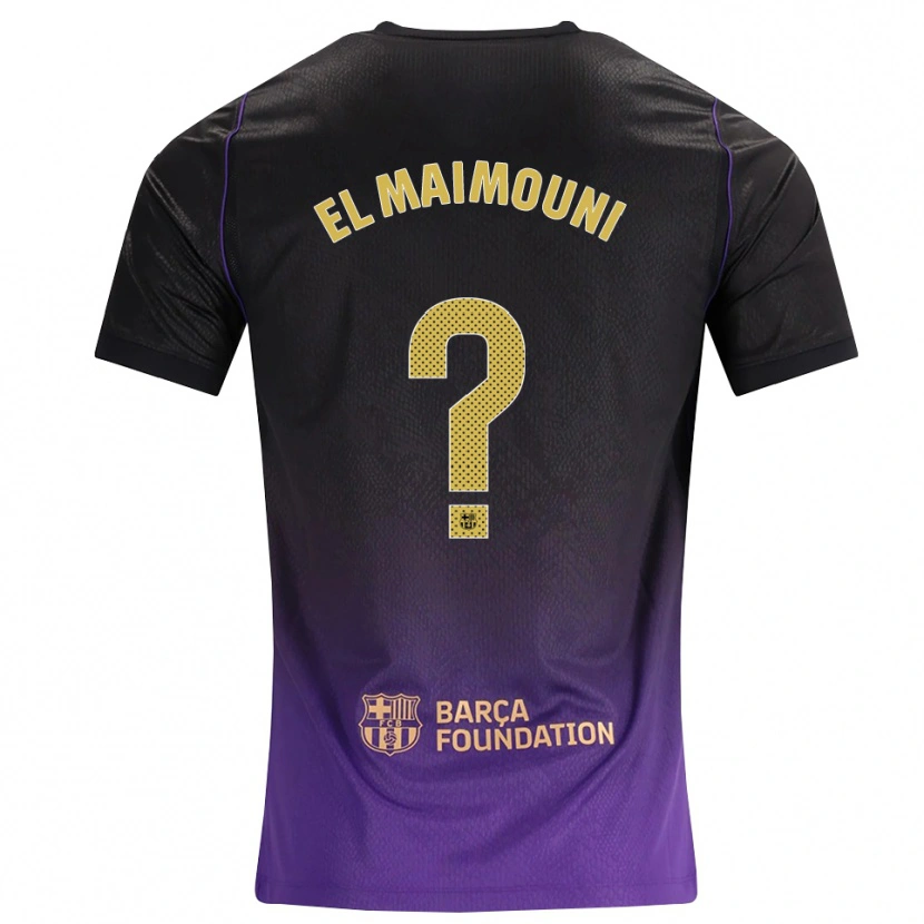 Danxen Homme Maillot Mahdi El Maimouni #0 Violet Jaune Noir Tenues Extérieur 2026/27 T-Shirt