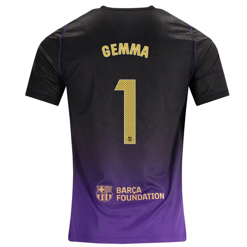 Danxen Homme Maillot Gemma Font #1 Violet Jaune Noir Tenues Extérieur 2026/27 T-Shirt