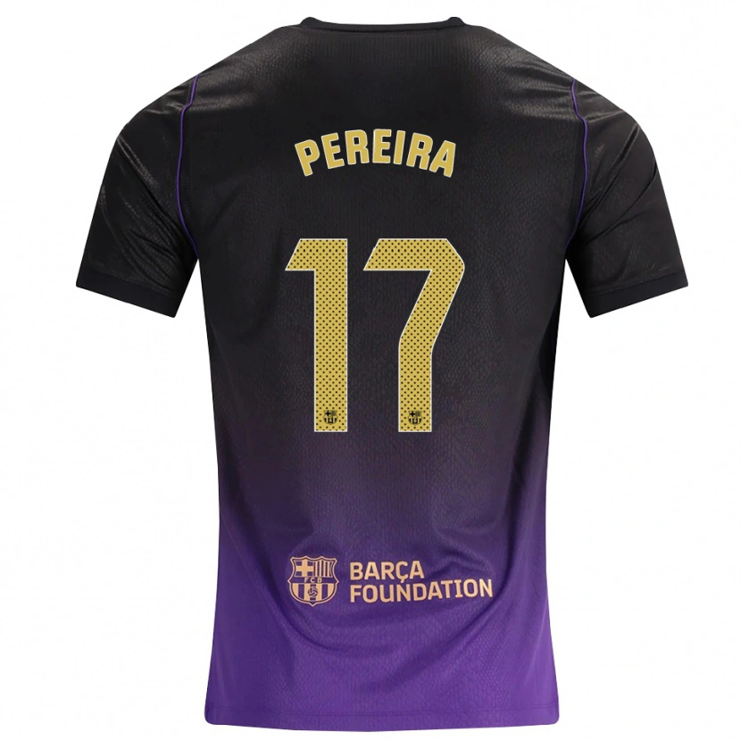 Danxen Homme Maillot Andrea Pereira #17 Violet Jaune Noir Tenues Extérieur 2026/27 T-Shirt